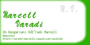 marcell varadi business card